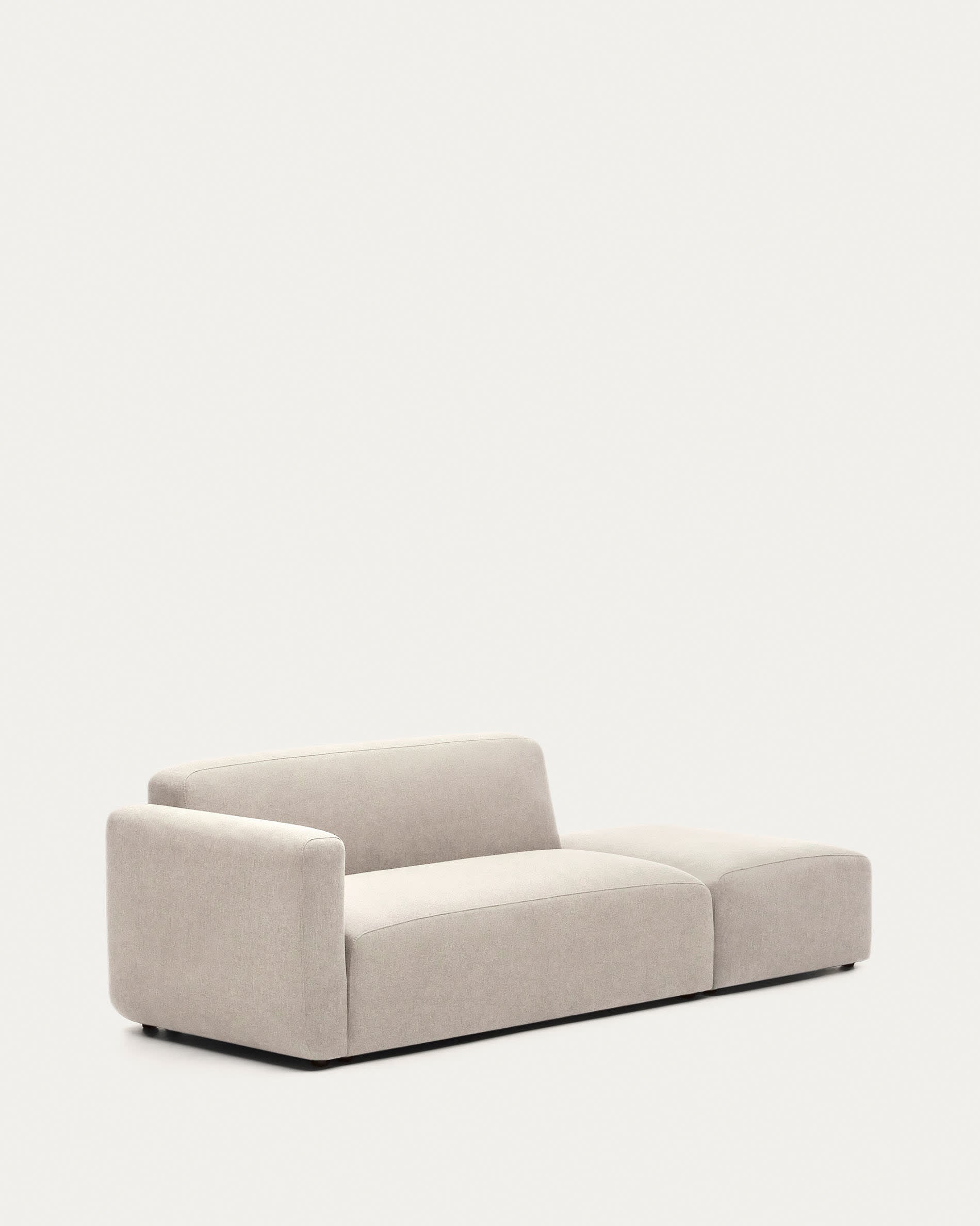 Modulares 2-Sitzer-Sofa Neom in Beige, 244 cm, FSC-zertifiziert, stilvolles Design, nachhaltig, perfekt für moderne Wohnräume.