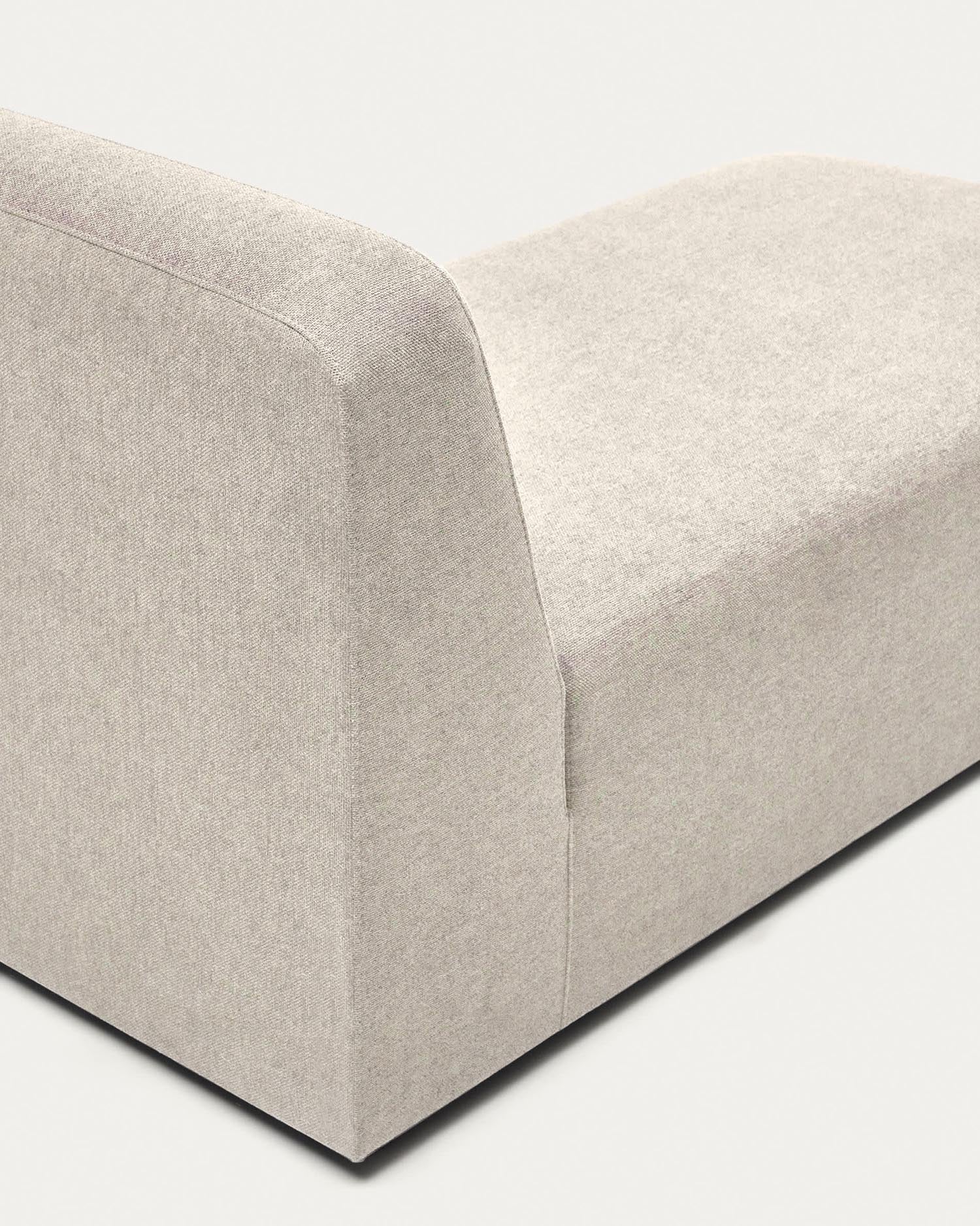 Entspannen Sie stilvoll mit dem Neom Chaiselongue-Modul in Beige (152 x 75 cm) von Kave Home – modular, elegant und nachhaltig.