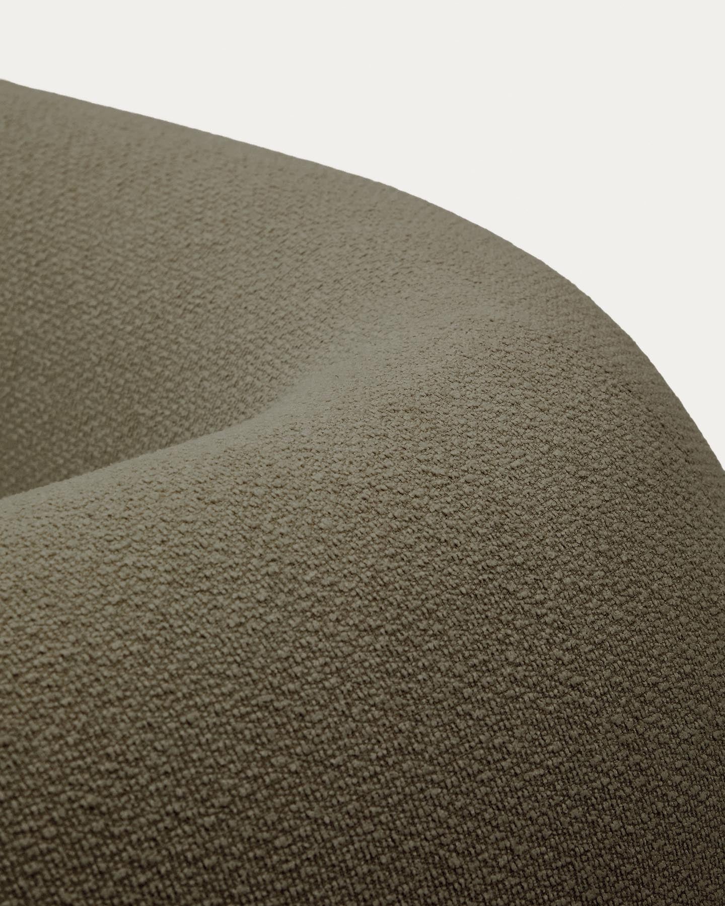 Schwer entflammbares 2-Sitzer-Modularsofa Martina mit Chenille und Chaiselongue links in Grün 230 cm in Grün präsentiert im Onlineshop von KAQTU Design AG. L-Sofa links ist von Kave Home