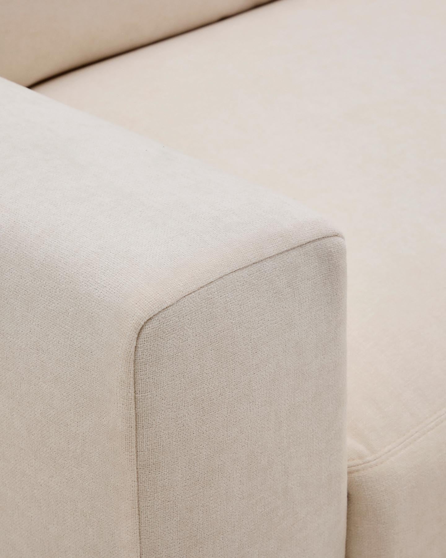 Modulares Sofa Alea für 3 Personen mit abnehmbarem Bezug aus Chenille in Beige, 220 cm in Beige präsentiert im Onlineshop von KAQTU Design AG. 3er Sofa ist von Kave Home