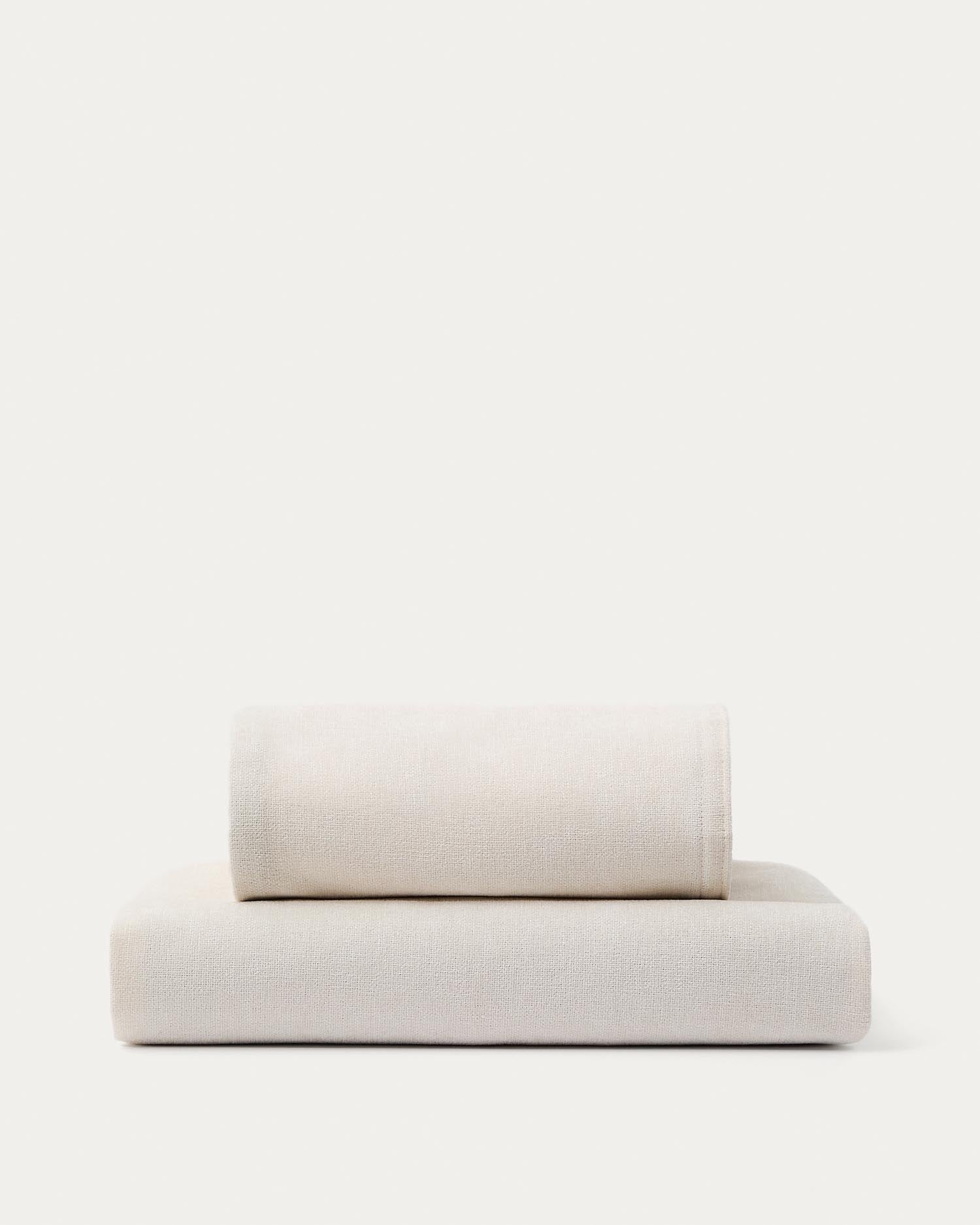 Bezug für 1-Sitzer-Modul Alea aus Chenille in Ecru in Ecru präsentiert im Onlineshop von KAQTU Design AG. Sofa-Zubehör ist von Kave Home