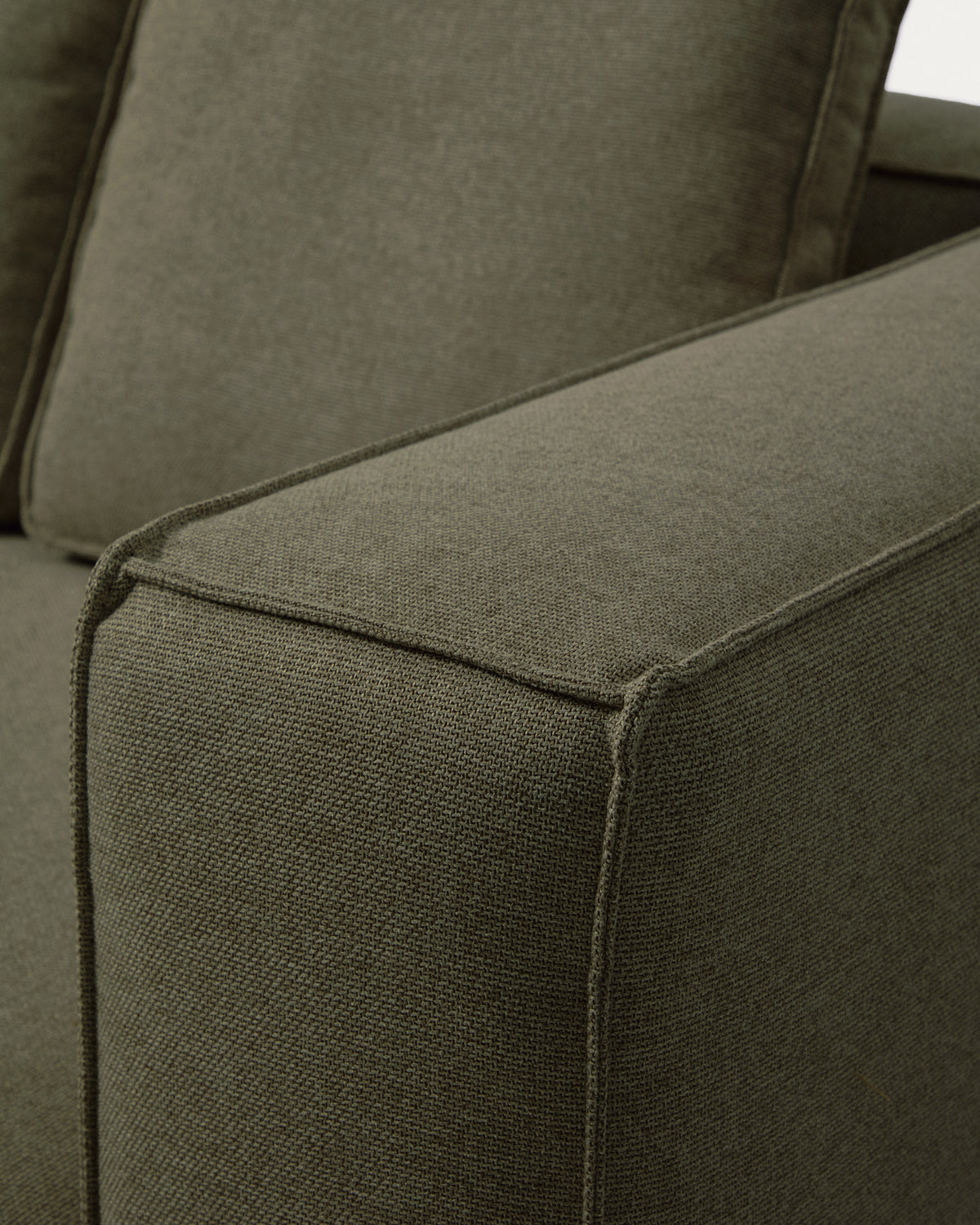 Dunkelgrünes Bettsofa Marela mit Chaiselongue links, Gewebebezug und schwarzen Beinen