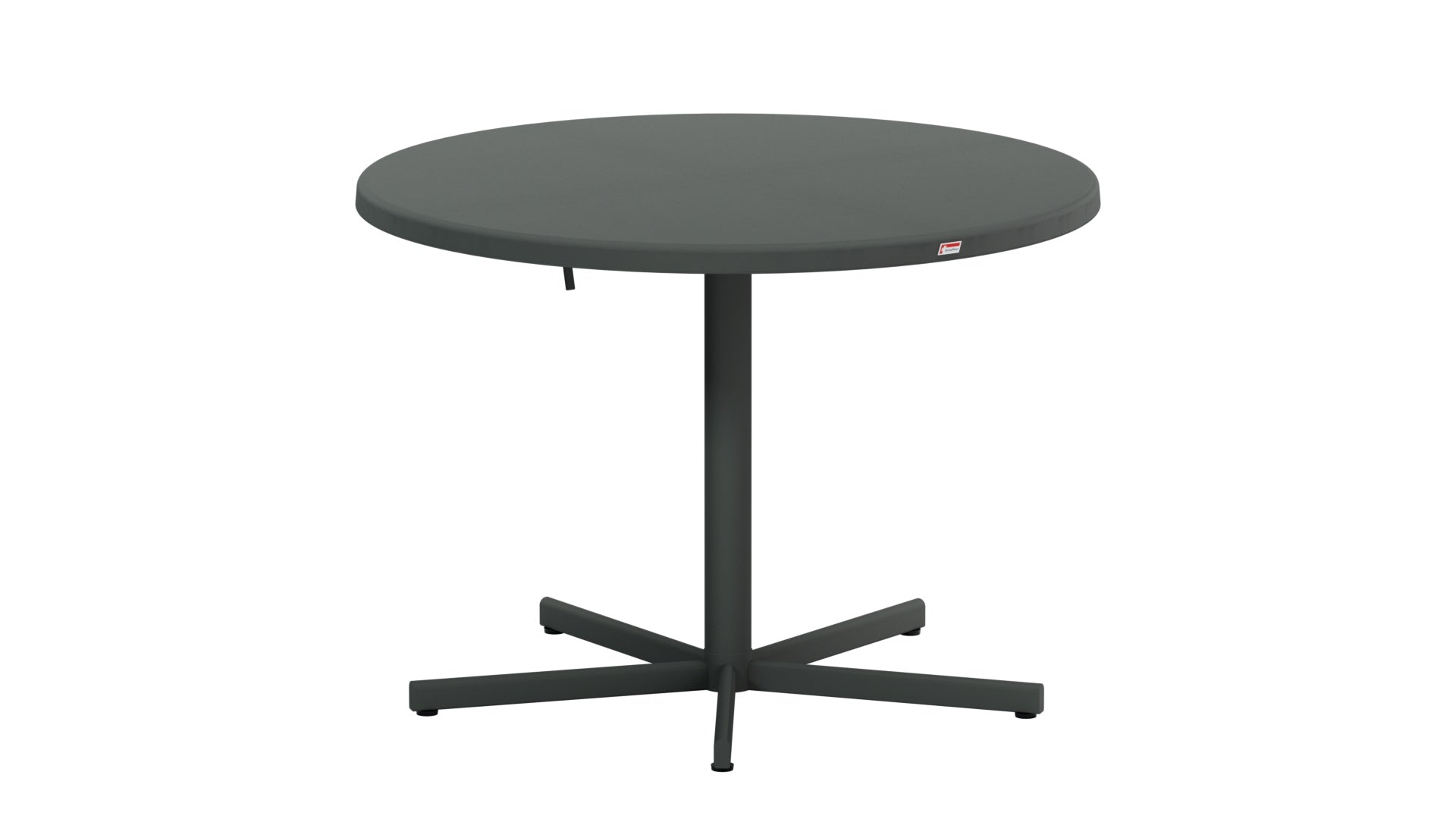 Bodensee Glasfaser-Gartentisch ø100 klappbar in Graphit präsentiert im Onlineshop von KAQTU Design AG. Gartentisch ist von Schaffner