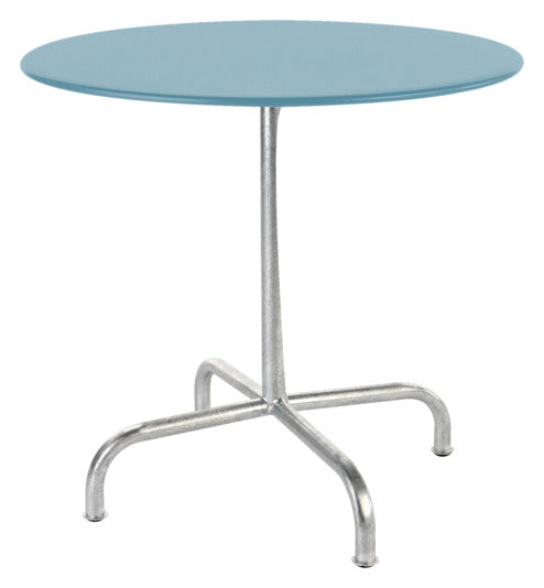 Der stilvolle Tisch Rigi von Schaffner mit einem Durchmesser von 80 cm ist perfekt für gemütliche Gartenmomente.