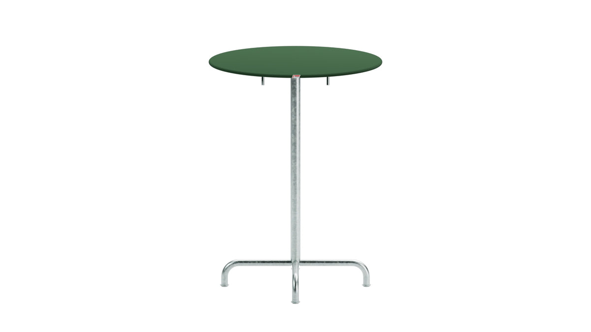 Rigi Metall-Stehtisch Outdoor ø80 / 110 klappbar in Tannengrün präsentiert im Onlineshop von KAQTU Design AG. Hochtisch Outdoor ist von Schaffner