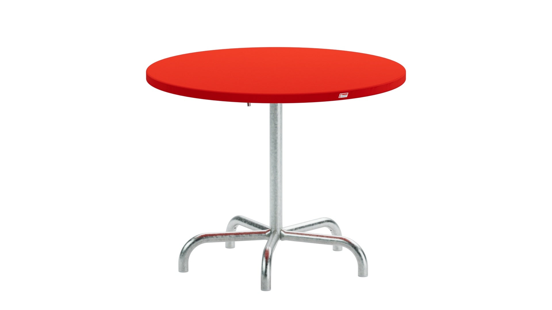 Säntis Metall-Gartentisch ø92 klappbar in Rot präsentiert im Onlineshop von KAQTU Design AG. Gartentisch ist von Schaffner