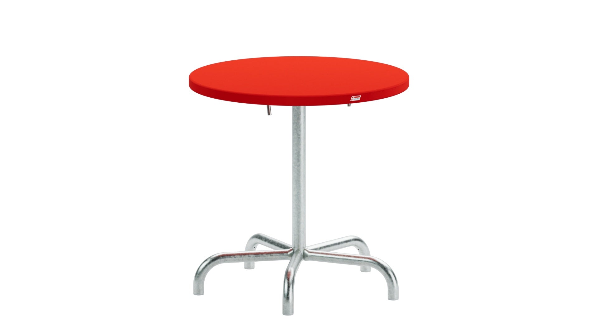 Säntis Metall-Gartentisch ø72 klappbar in Rot präsentiert im Onlineshop von KAQTU Design AG. Gartentisch ist von Schaffner