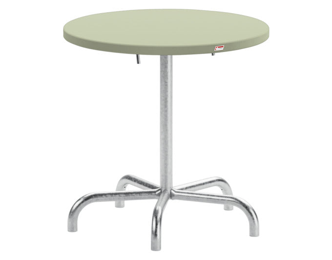Säntis Metall-Gartentisch ø72 klappbar in Pastellgrün / Feuerverzinkt präsentiert im Onlineshop von KAQTU Design AG. Gartentisch ist von Schaffner