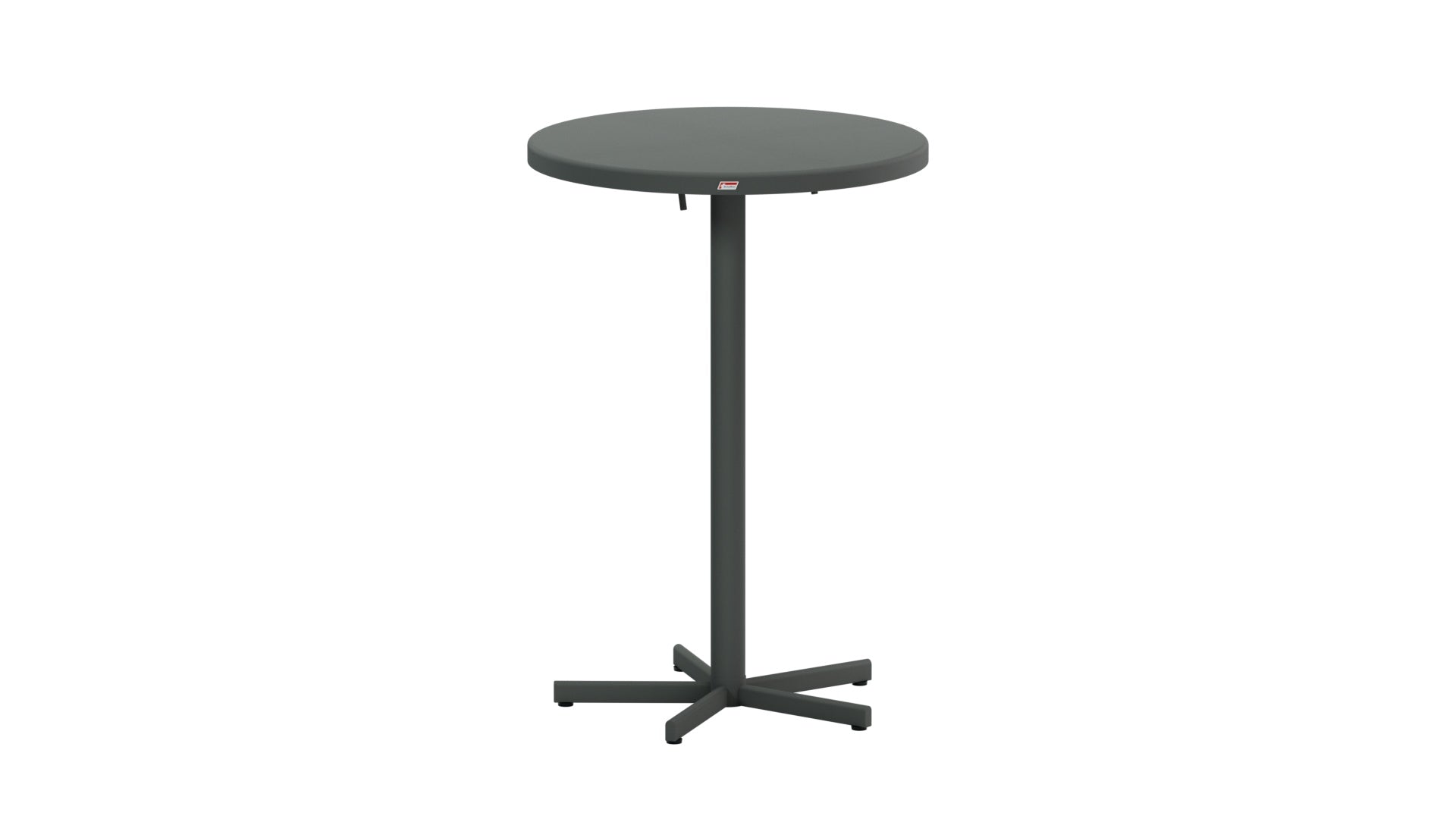 Hochwertiger Bodensee Glasfaser-Stehtisch Outdoor ø75/110cm, wetterfest, klappbar, langlebig, Swiss Made, Gartenmöbel, wetterfest, outdoor, robust.