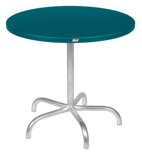 Säntis Metall-Gartentisch ø80 klappbar in Kaliblau / Feuerverzinkt präsentiert im Onlineshop von KAQTU Design AG. Gartentisch ist von Schaffner