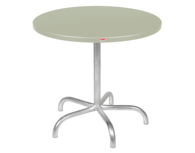 Eleganter klappbarer Metall-Gartentisch mit 80 cm Durchmesser, perfekt für entspannte Stunden im Freien und gesellige Zusammenkünfte.