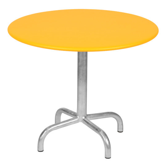 Rigi Metall-Beistelltisch Outdoor ø60/50 – wetterfester, langlebiger Gartentisch aus Stahl, ideal für Terrasse, Balkon & Garten, Schweizer Qualität, stilvolles Design.