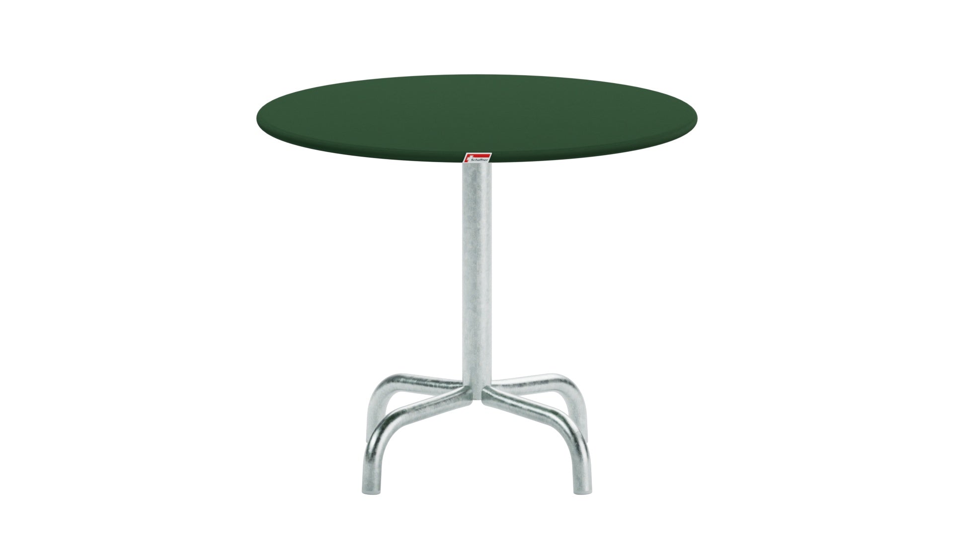 Rigi Metall-Beistelltisch Outdoor ø60 / 50 in Tannengrün präsentiert im Onlineshop von KAQTU Design AG. Beistelltisch Outdoor ist von Schaffner