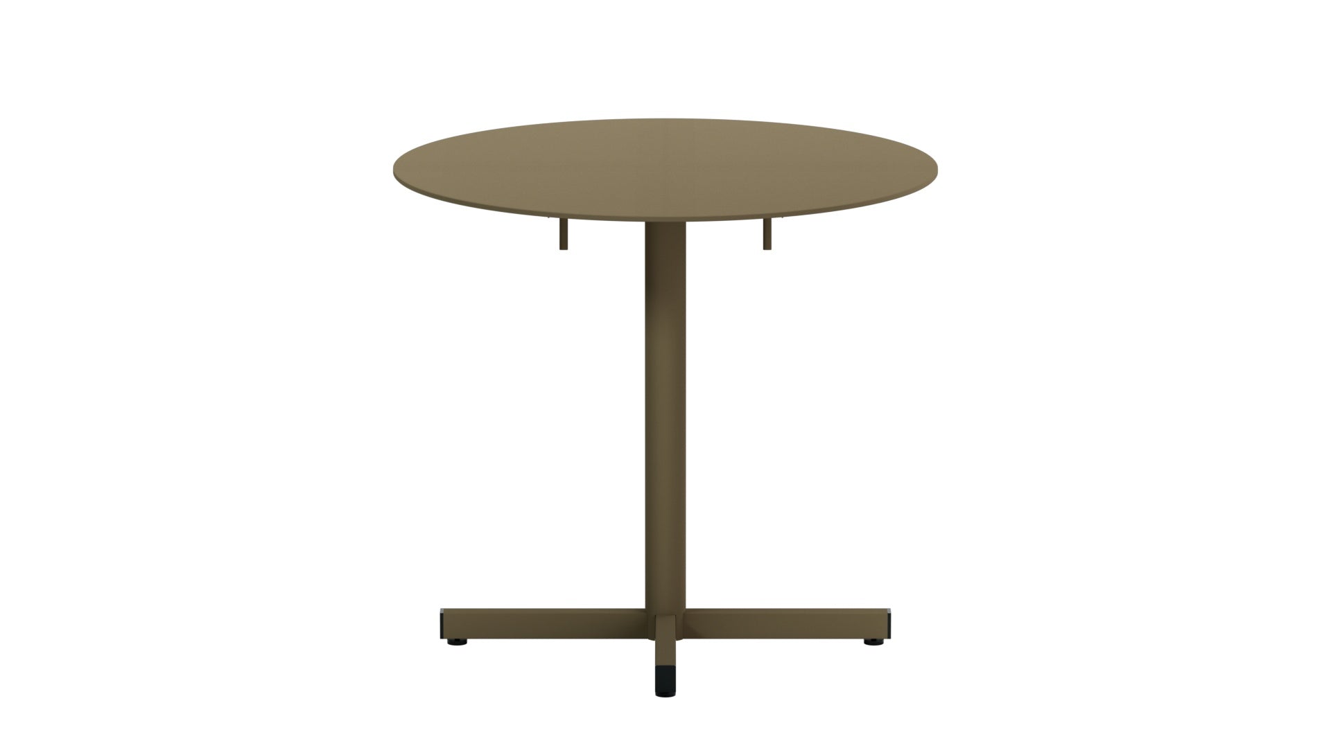 Luzern Glasfaser-Gartentisch Decor ø80 klappbar in Champagner präsentiert im Onlineshop von KAQTU Design AG. Gartentisch ist von Schaffner