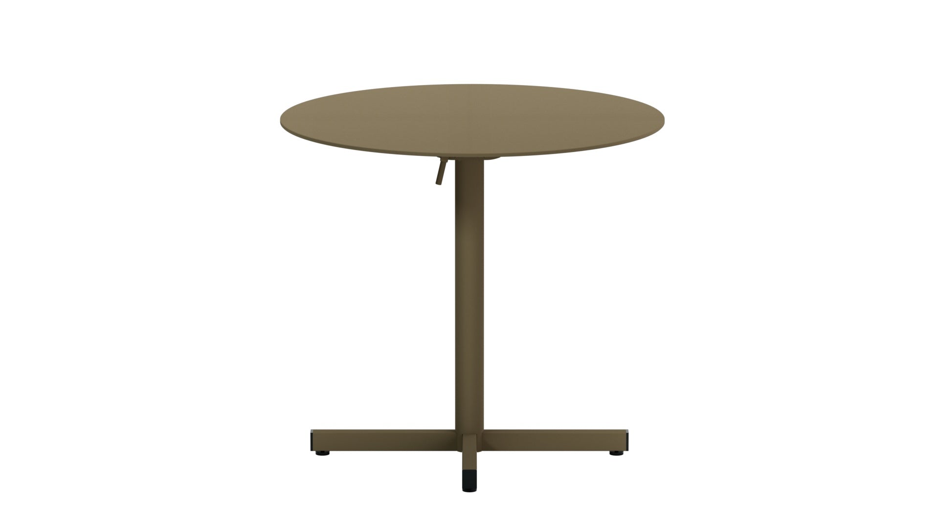 Luzern Glasfaser-Gartentisch Decor ø80 klappbar in Champagner präsentiert im Onlineshop von KAQTU Design AG. Gartentisch ist von Schaffner