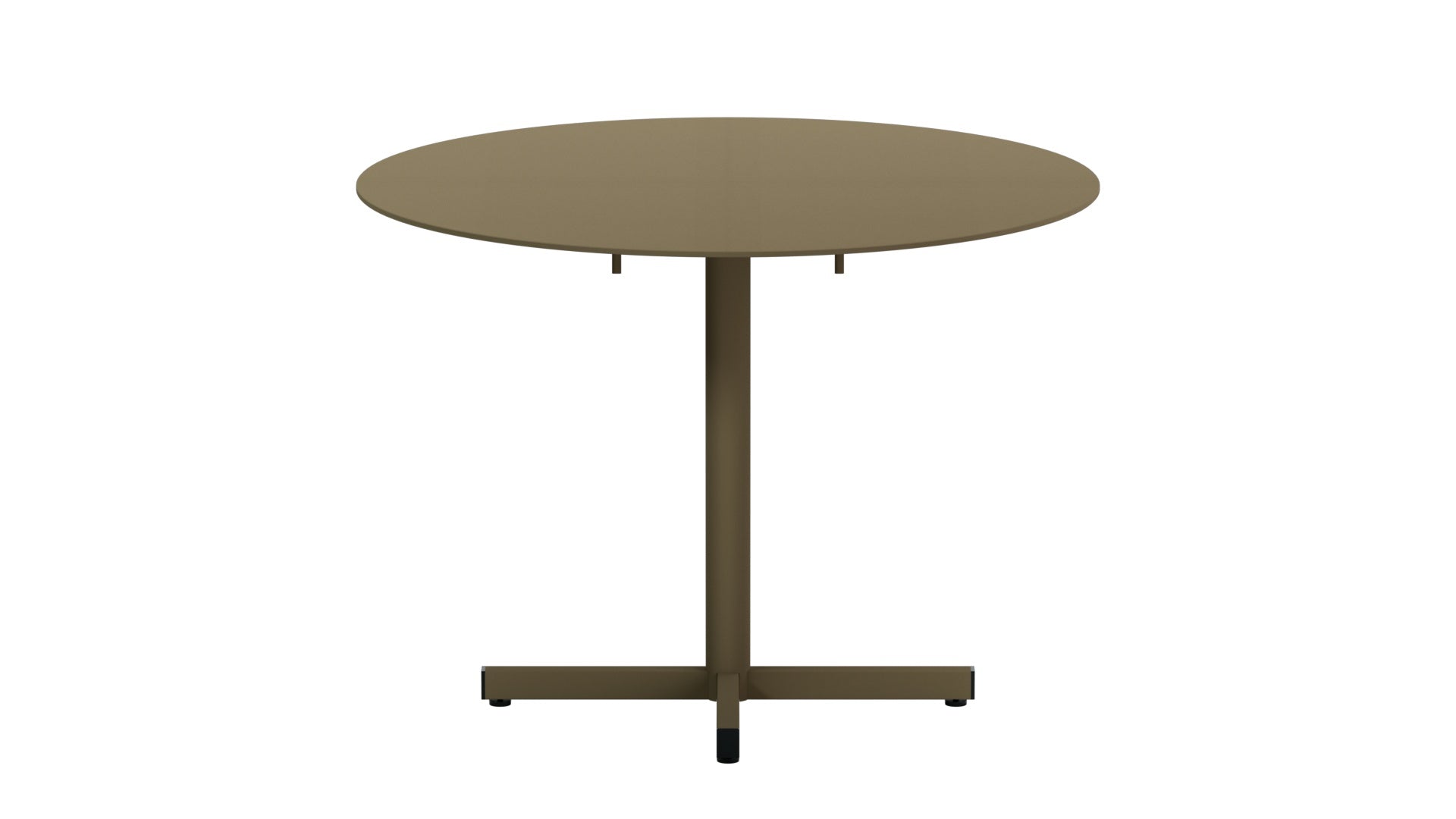 Luzern Glasfaser-Gartentisch Decor ø100 klappbar in Champagner präsentiert im Onlineshop von KAQTU Design AG. Gartentisch ist von Schaffner