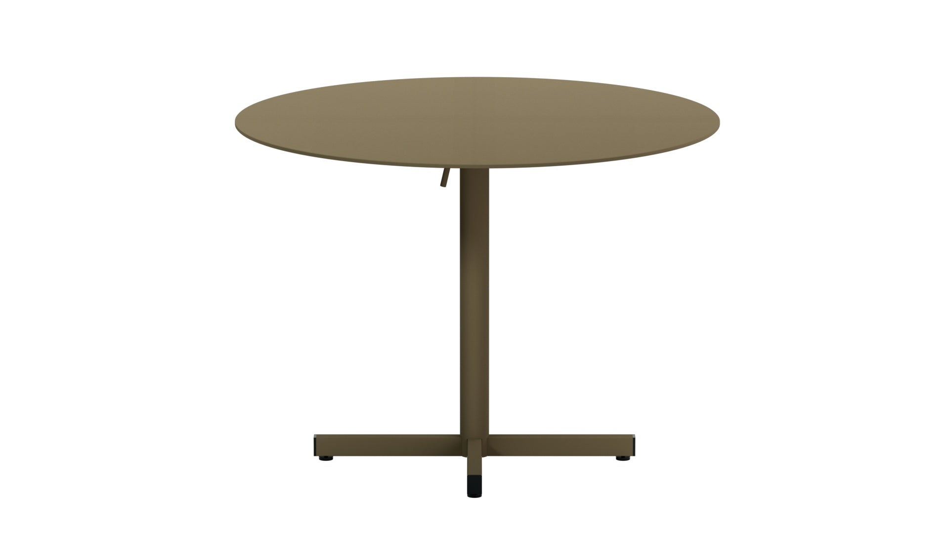 Luzern Glasfaser-Gartentisch Decor ø100 klappbar in Champagner präsentiert im Onlineshop von KAQTU Design AG. Gartentisch ist von Schaffner