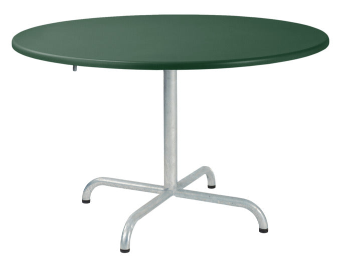 Moderner klappbarer Salontisch aus Glasfaser mit Ø100 cm, perfekt für den Außenbereich – stilvoll, robust und pflegeleicht für Garten und Terrasse.