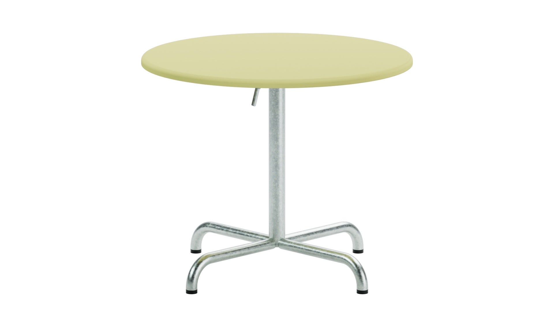 Hochwertiger, klappbarer Davos Glasfaser-Salontisch ø75/62 mit wetterfester, hitzebeständiger Oberfläche. Ideal für Outdoor, Gastronomie und Garten.