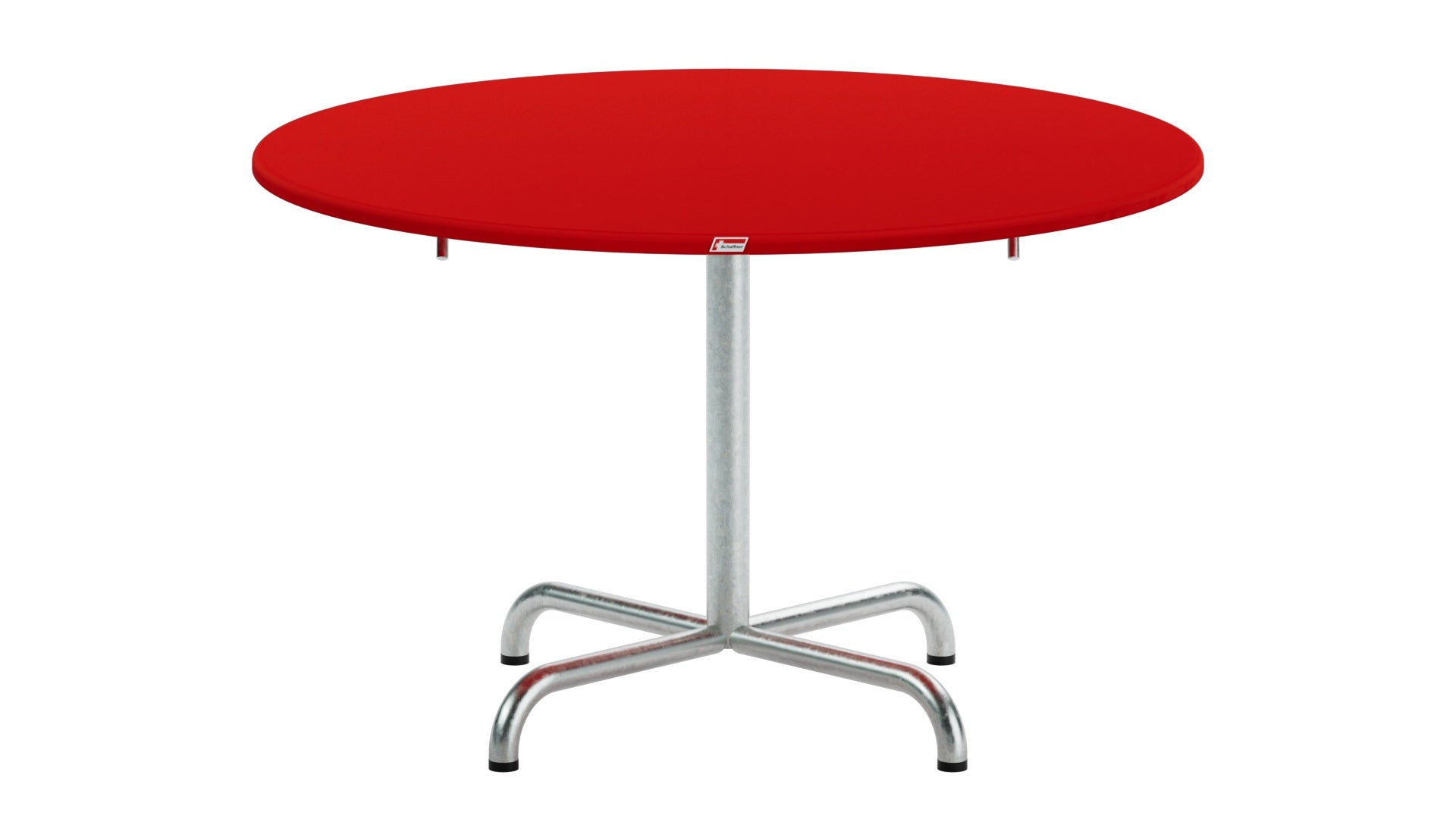 Davos Glasfaser-Salontisch ø100 / 62 klappbar in Rot präsentiert im Onlineshop von KAQTU Design AG. Beistelltisch Outdoor ist von Schaffner