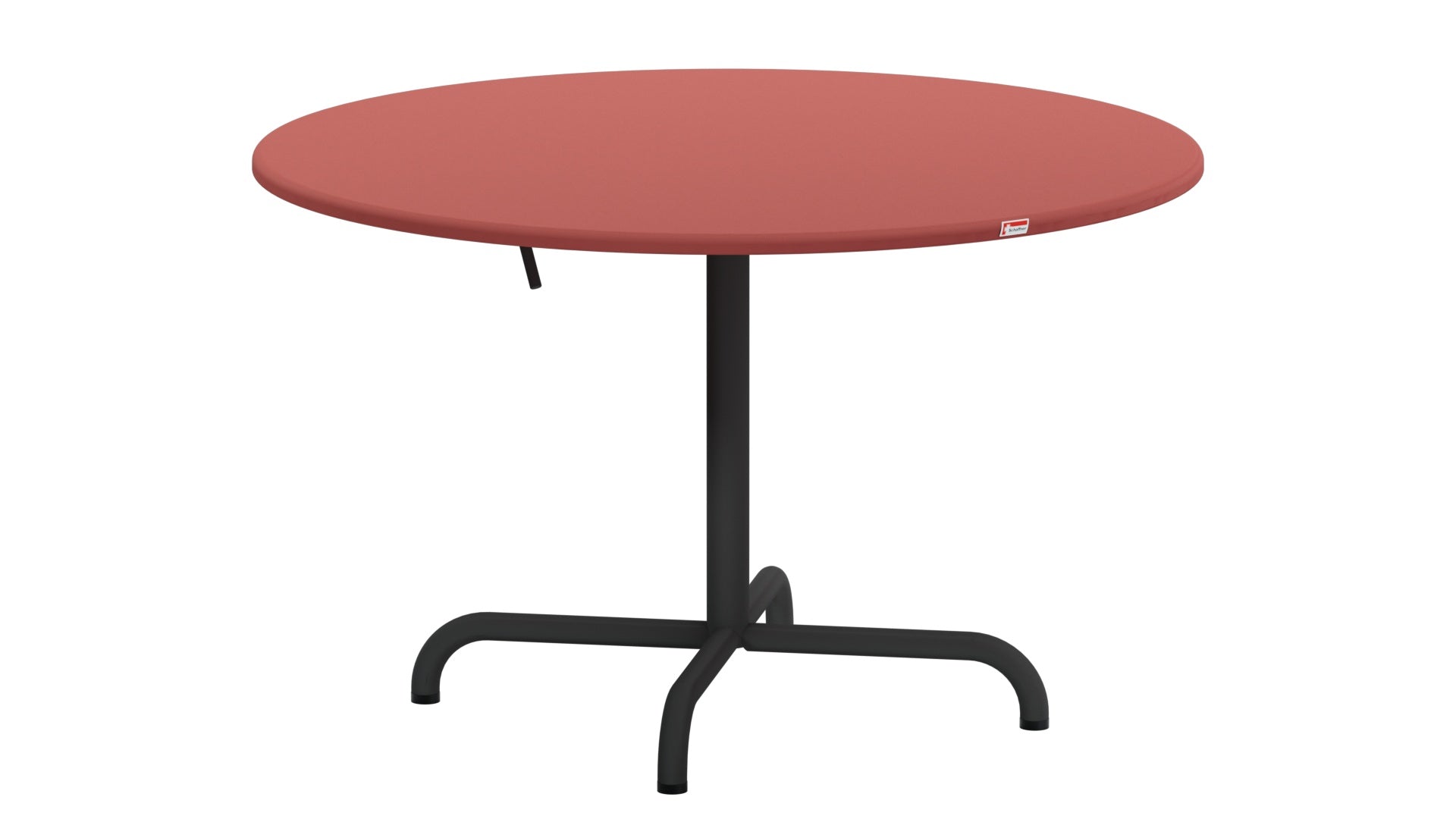 Eleganter, klappbarer Davos Glasfaser-Salontisch ø100/62 cm, wetterfest, hitzebeständig, langlebig und pflegeleicht – ideal für Terrasse, Garten und Outdoor.