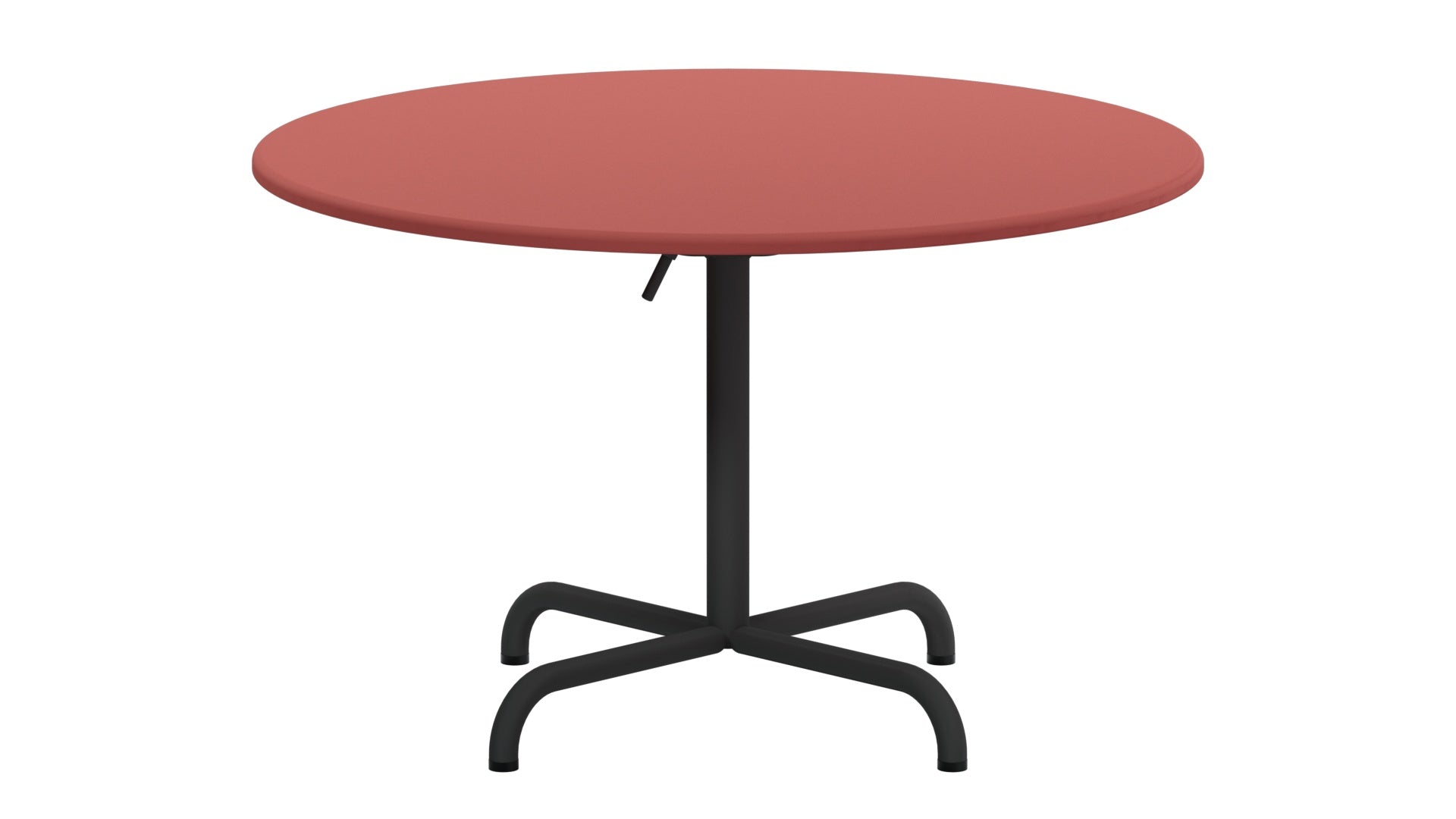 Davos Glasfaser-Salontisch ø100 / 62 klappbar in Ahornrot präsentiert im Onlineshop von KAQTU Design AG. Gartentisch ist von Schaffner