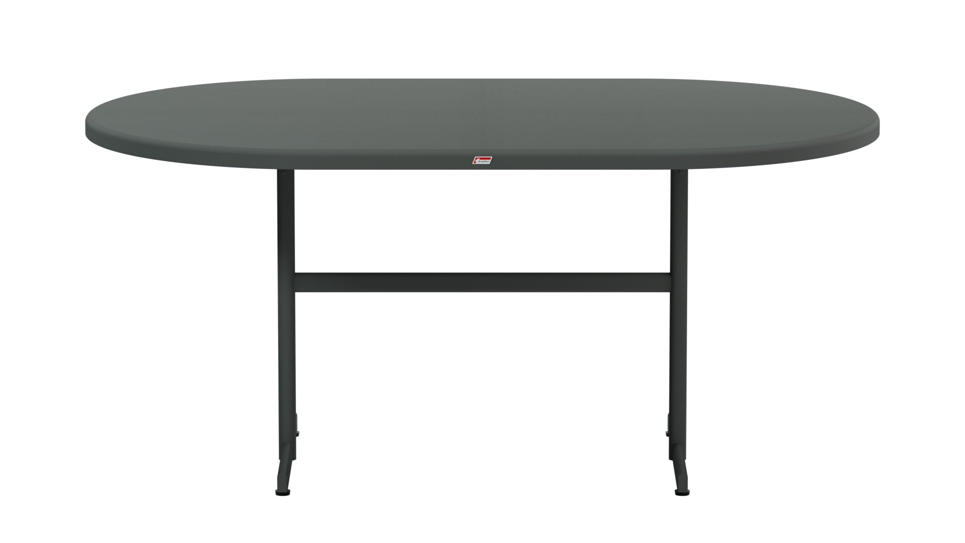 Bodensee Glasfaser-Gartentisch 160x95 oval klappbar in Graphit präsentiert im Onlineshop von KAQTU Design AG. Gartentisch ist von Schaffner