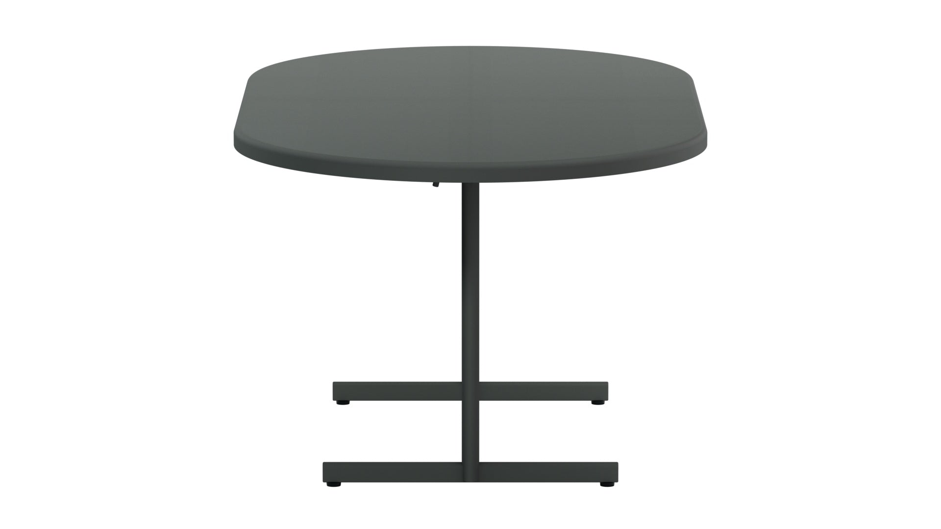 Bodensee Glasfaser-Gartentisch 160x95 oval klappbar in Graphit präsentiert im Onlineshop von KAQTU Design AG. Gartentisch ist von Schaffner