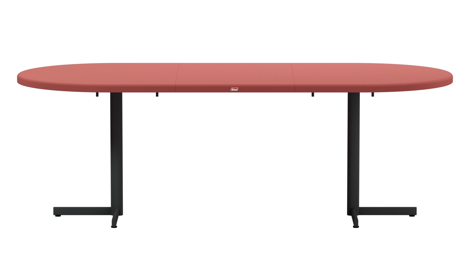 Moderner ovaler Gartentisch aus Glasfaser, klappbar und ausziehbar, 160/218x95 cm, perfekt für gesellige Stunden im Freien.