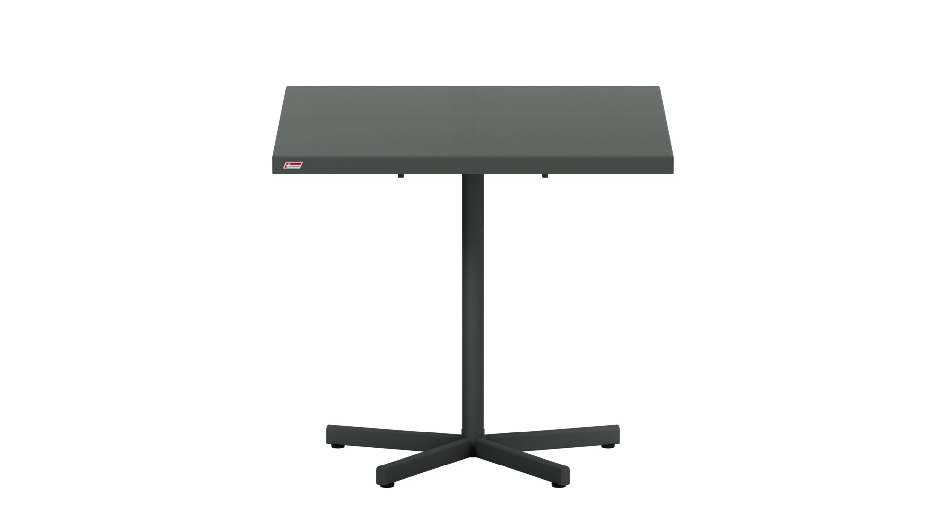 Bodensee Glasfaser-Gartentisch 80x80 klappbar in Graphit präsentiert im Onlineshop von KAQTU Design AG. Gartentisch ist von Schaffner