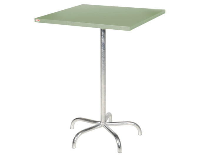 Säntis Metall-Stehtisch Outdoor 80x80 /110 klappbar in Pastellgrün präsentiert im Onlineshop von KAQTU Design AG. Hochtisch Outdoor ist von Schaffner