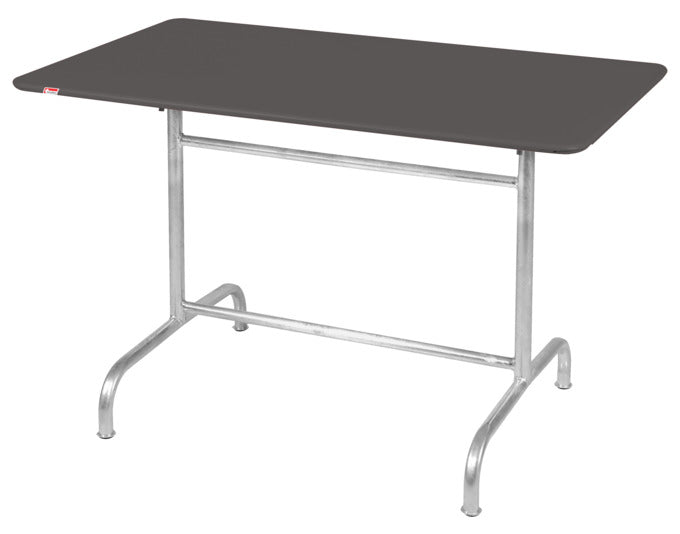 Rigi Metall-Gartentisch 120x70 klappbar in Anthrazit / Feuerverzinkt präsentiert im Onlineshop von KAQTU Design AG. Gartentisch ist von Schaffner