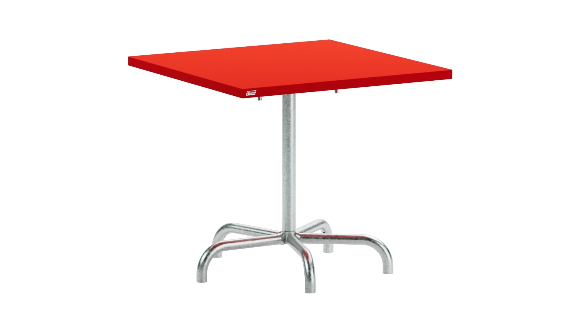 Säntis Metall-Gartentisch 80x80 klappbar in Rot präsentiert im Onlineshop von KAQTU Design AG. Gartentisch ist von Schaffner