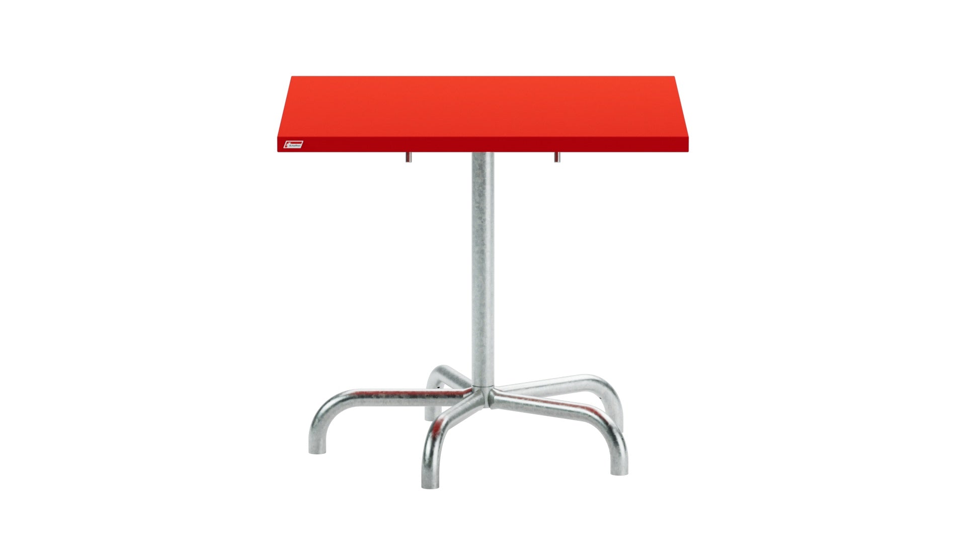 Säntis Metall-Gartentisch 80x80 klappbar in Rot präsentiert im Onlineshop von KAQTU Design AG. Gartentisch ist von Schaffner