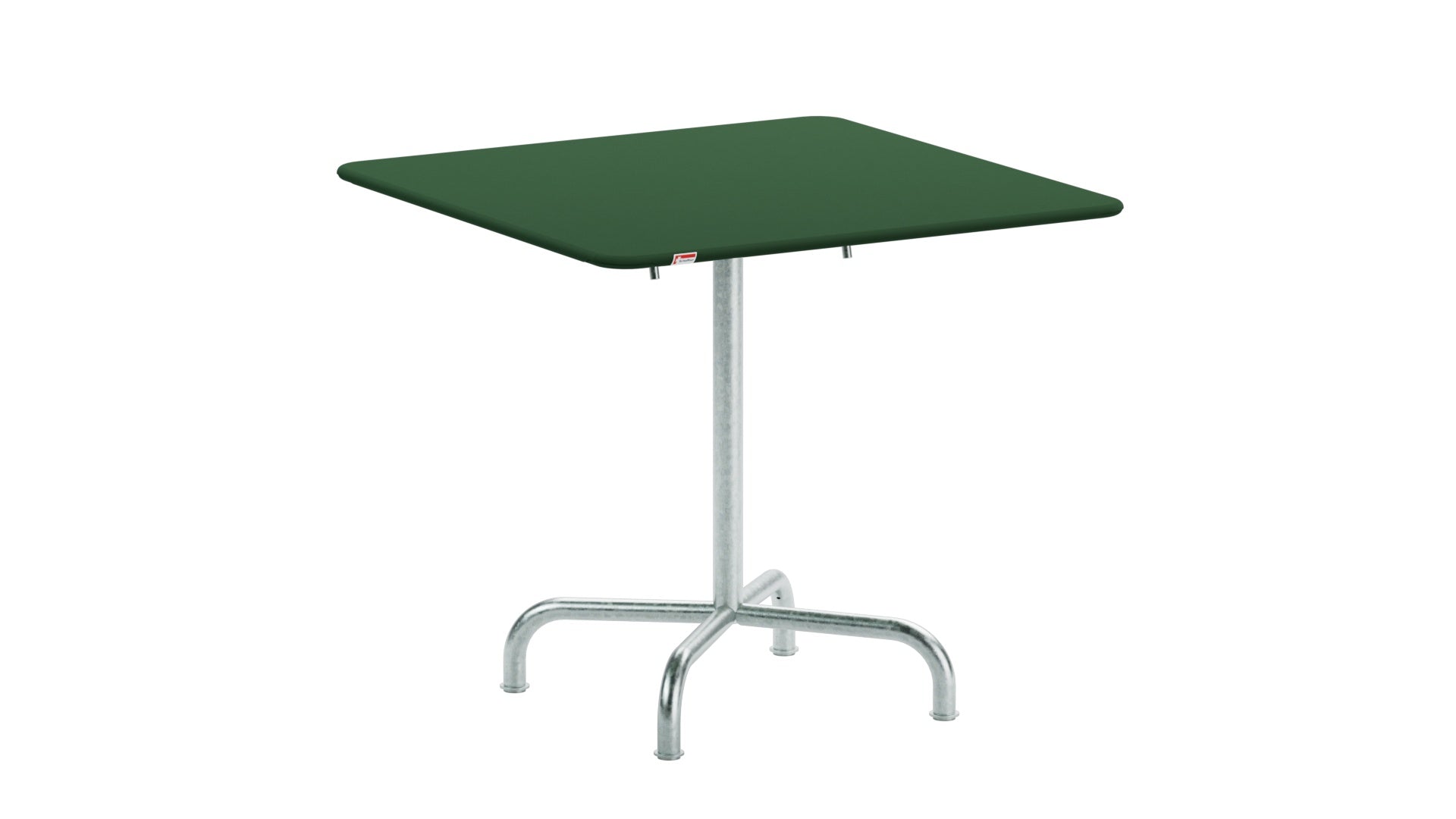 Eleganter Rigi Metall-Gartentisch 80x80 cm, klappbar und wetterbeständig, perfekt für gemütliche Stunden im Freien auf Balkon oder Terrasse.
