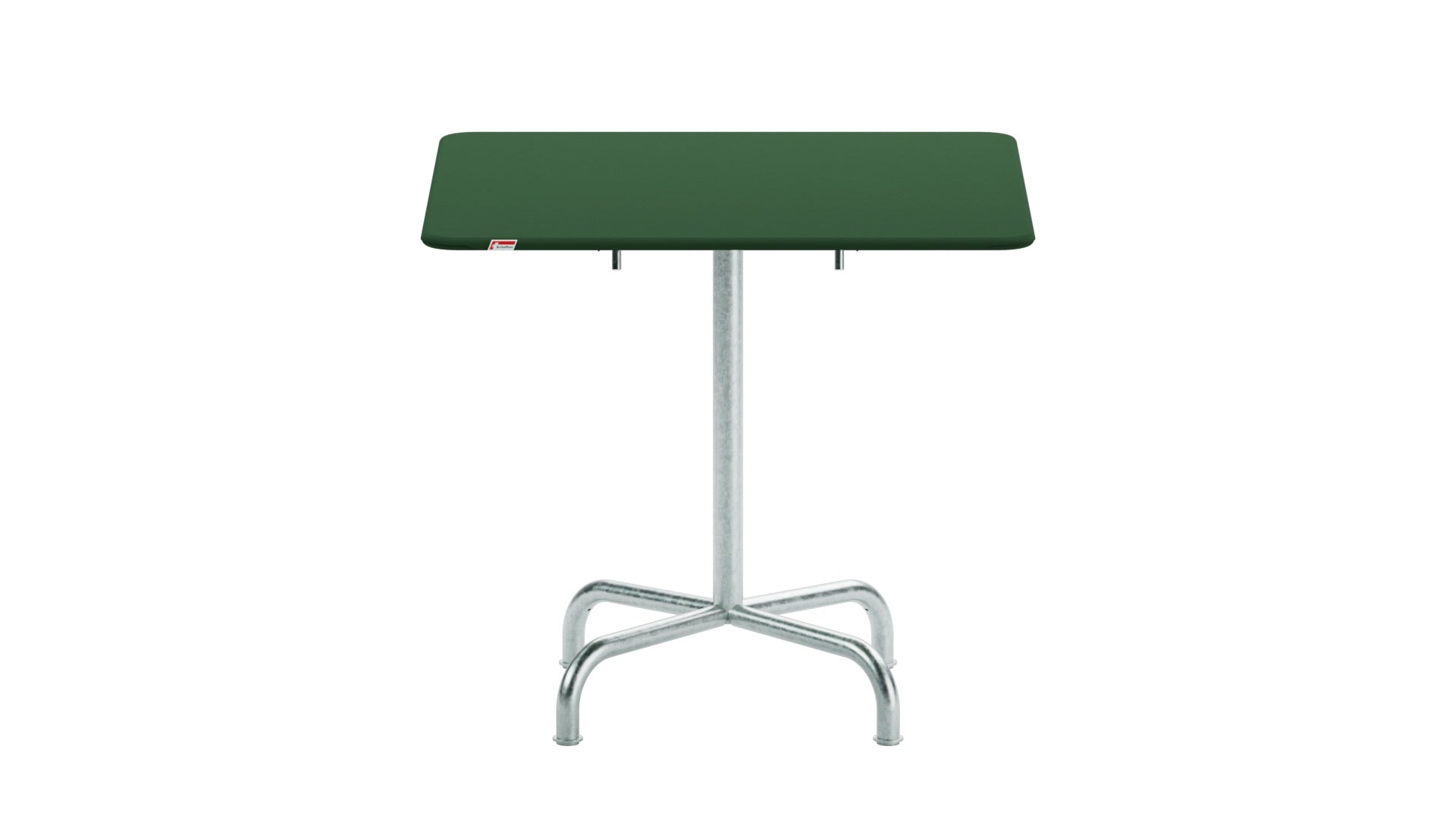 Hochwertiger, klappbarer Rigi Metall-Gartentisch 80x80 cm mit wetterfestem Stahl, elegantes Schweizer Design, langlebig, platzsparend, perfekt für Garten, Balkon oder Terrasse.