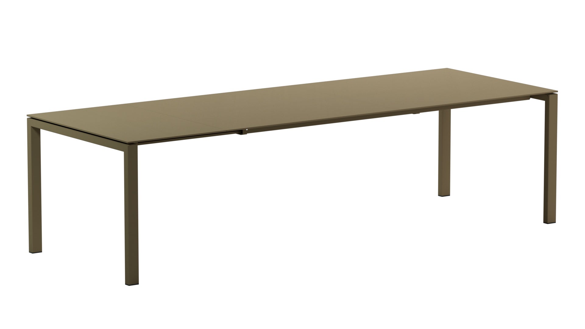 Hochwertiger, ausziehbarer Luzern Glasfaser-Gartentisch 220/280x100 cm, wetterfest, langlebig, pflegeleicht und stilvoll – perfekt für Garten, Balkon und Terrasse.