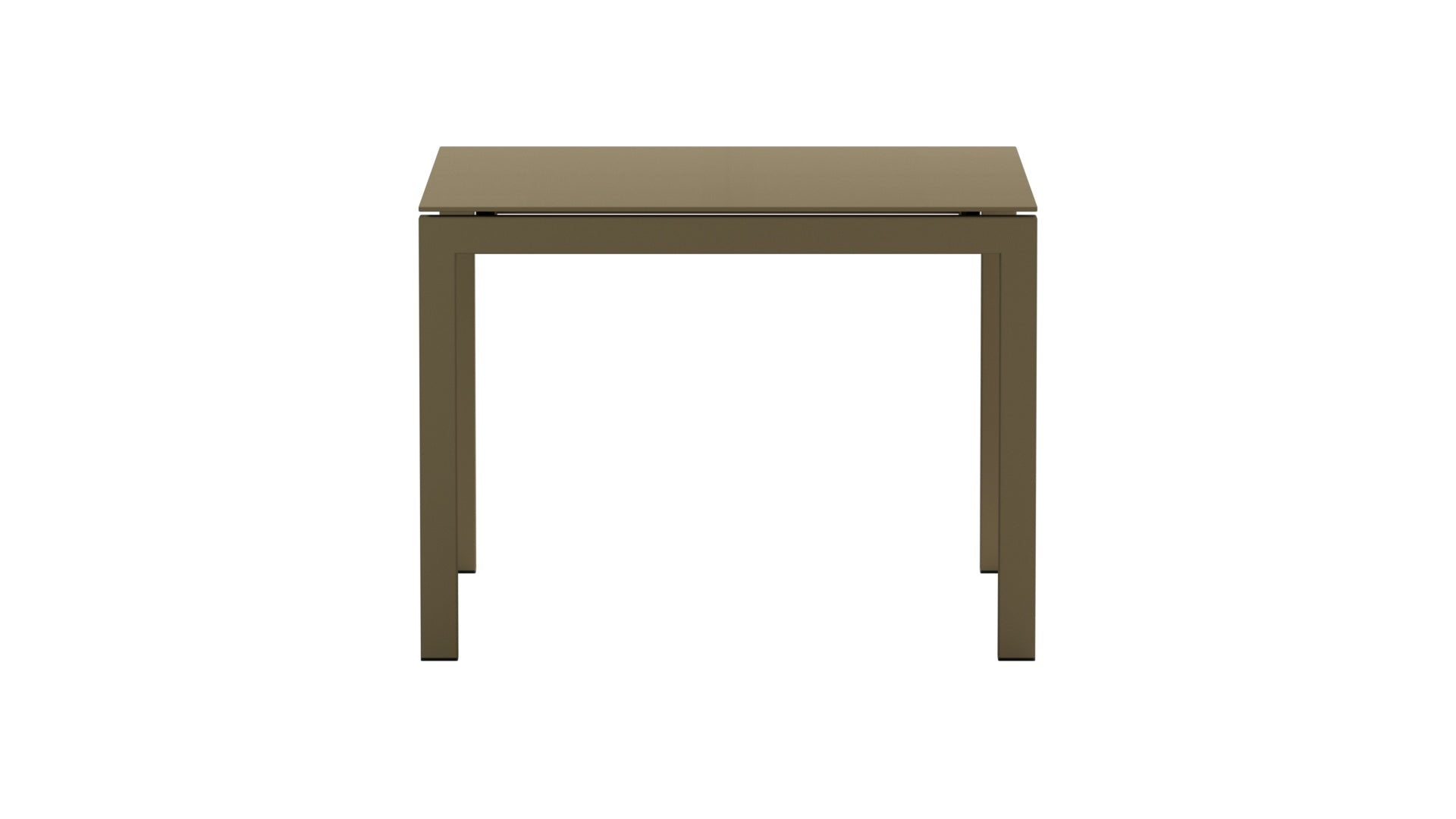 Luzern Glasfaser-Gartentisch 100x100 in Champagner präsentiert im Onlineshop von KAQTU Design AG. Gartentisch ist von Schaffner