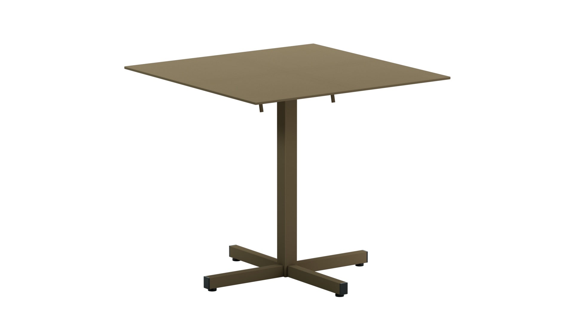 Luzern Glasfaser-Gartentisch 80x80 klappbar von Schaffner: wetterfest, langlebig, pflegeleicht, stilvoll und flexibel für den Outdoor-Bereich.