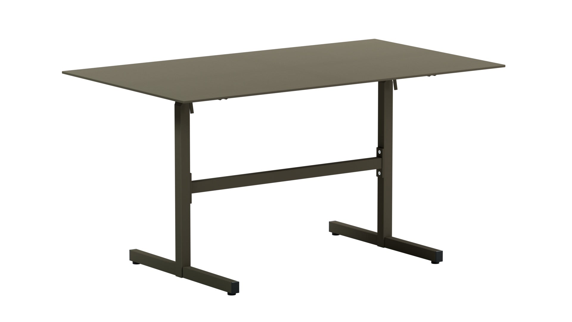 Luzern Glasfaser-Gartentisch 120x80 cm, klappbar, wetterfest, langlebig und pflegeleicht. Elegantes Design für Garten, Balkon und Terrasse. Swiss Made.