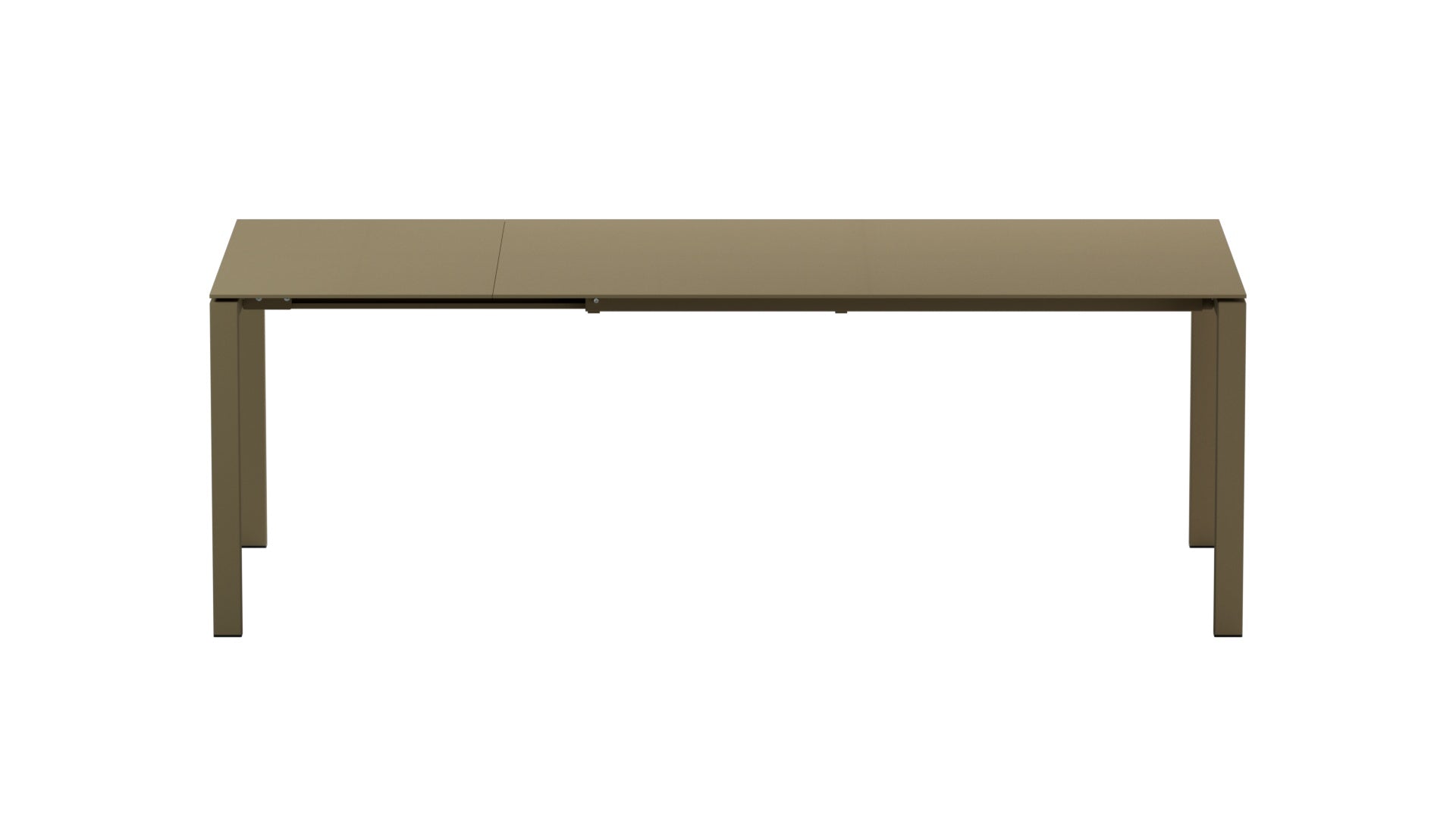 Luzern Glasfaser-Gartentisch 160/220x100 ausziehbar in Champagner präsentiert im Onlineshop von KAQTU Design AG. Gartentisch ist von Schaffner