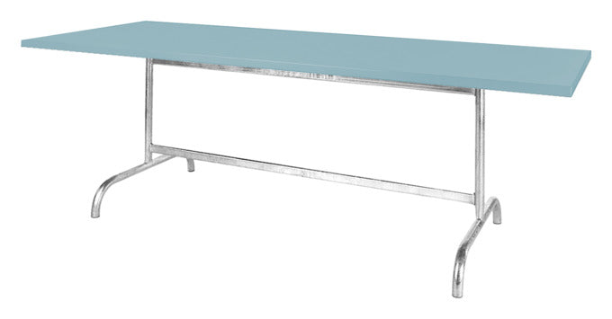 Robuster, klappbarer Säntis Metall-Gartentisch 180x80 cm aus wetterfestem, langlebigem Material. Schweizer Qualität, stilvoll, platzsparend für Garten, Terrasse oder Balkon.