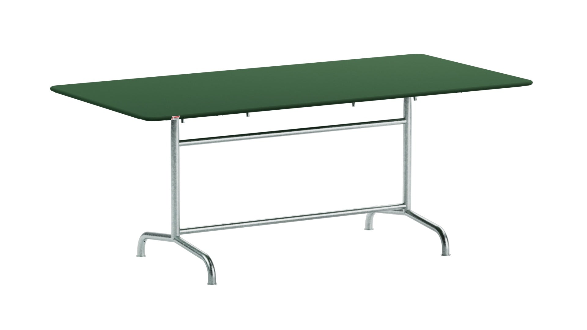Rigi Metall-Gartentisch 180x90 klappbar in Tannengrün präsentiert im Onlineshop von KAQTU Design AG. Gartentisch ist von Schaffner