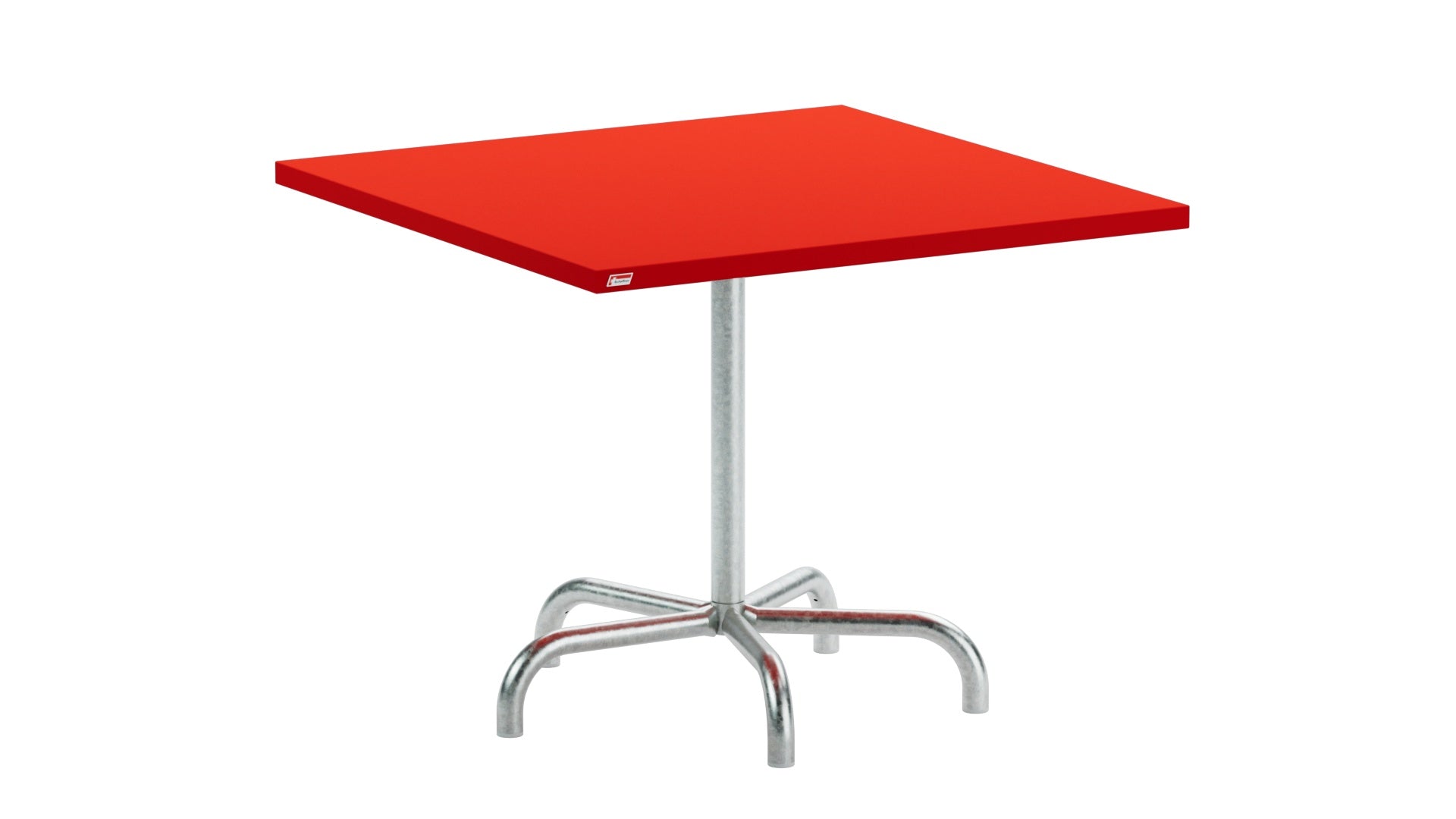 Säntis Metall-Gartentisch 90x90 klappbar von Schaffner – wetterfest, langlebig, platzsparend, UV-beständig, ideal für Garten, Balkon und Terrasse.