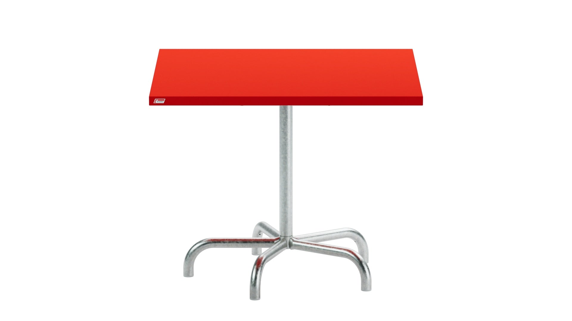 Robuster, wetterfester Metall-Gartentisch 90x90 cm von Schaffner, klappbar, langlebig, pflegeleicht und perfekt für Garten, Balkon oder Terrasse.