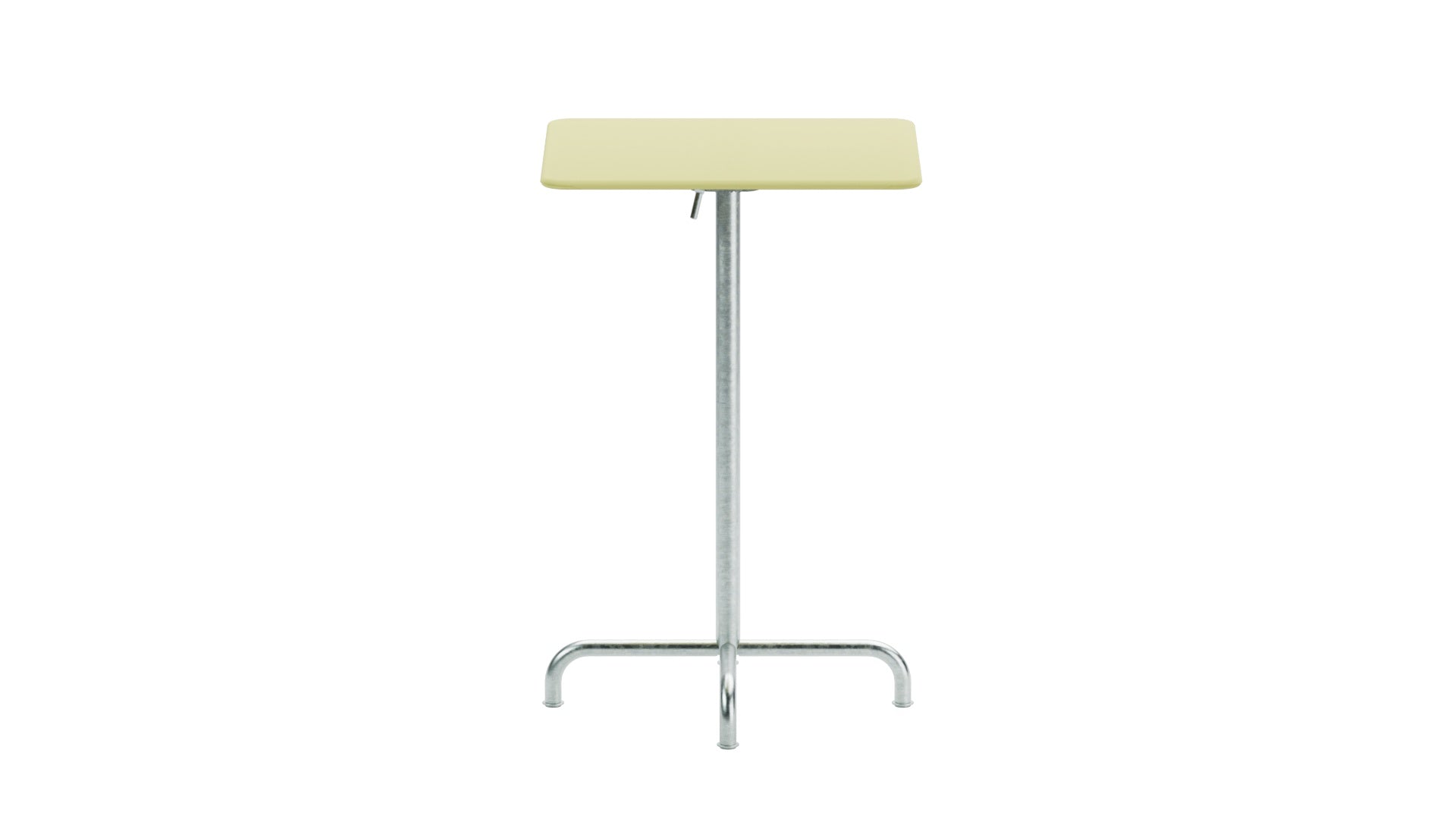 Rigi Metall-Stehtisch Outdoor 70x70 / 110 klappbar in Buchsbaumgelb präsentiert im Onlineshop von KAQTU Design AG. Hochtisch Outdoor ist von Schaffner