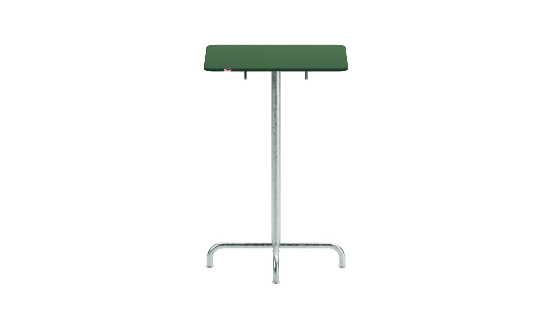 Rigi Metall-Stehtisch Outdoor 70x70 / 110 klappbar in Tannengrün präsentiert im Onlineshop von KAQTU Design AG. Hochtisch Outdoor ist von Schaffner