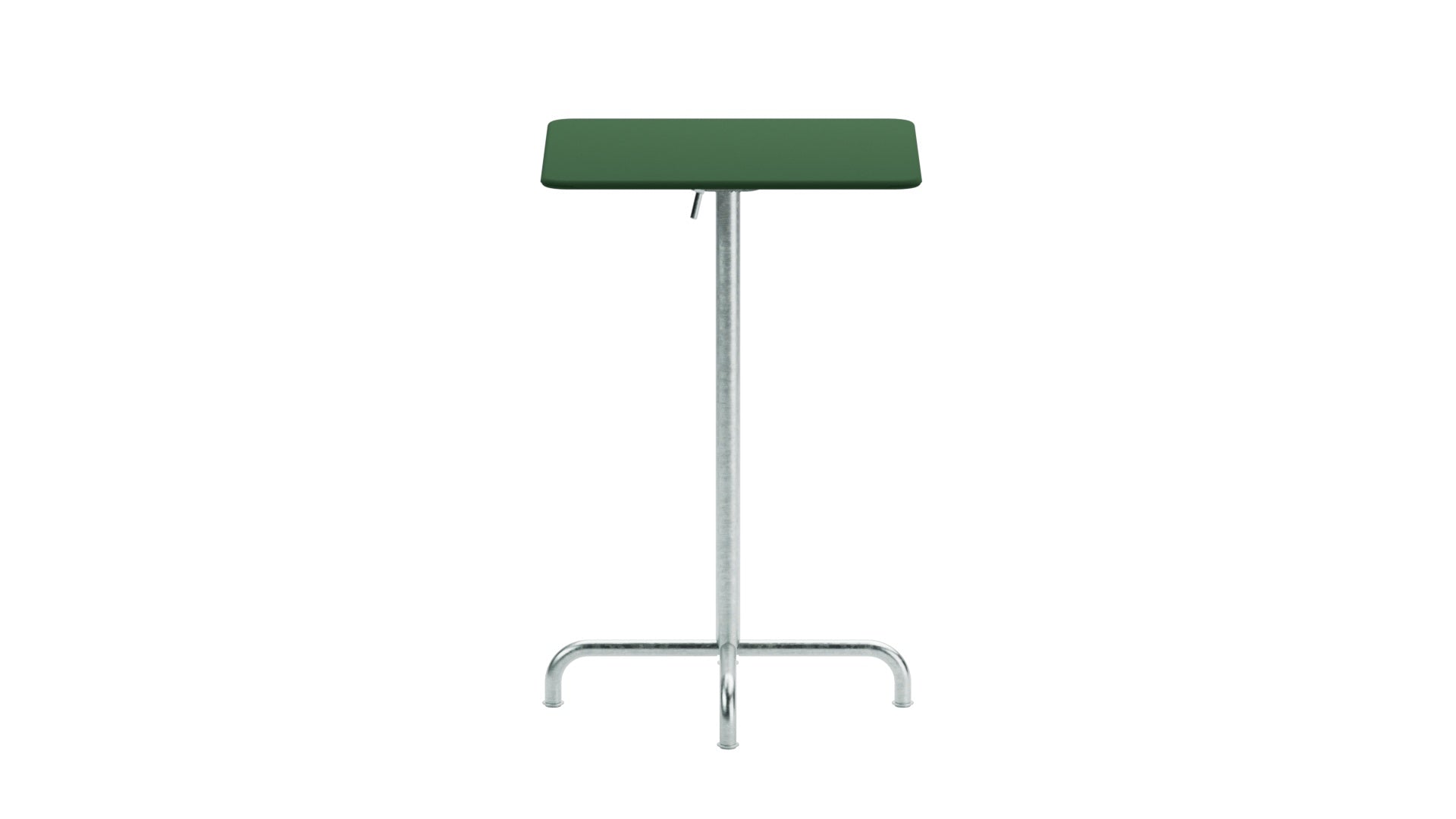Rigi Metall-Stehtisch Outdoor 70x70 / 110 klappbar in Tannengrün präsentiert im Onlineshop von KAQTU Design AG. Hochtisch Outdoor ist von Schaffner