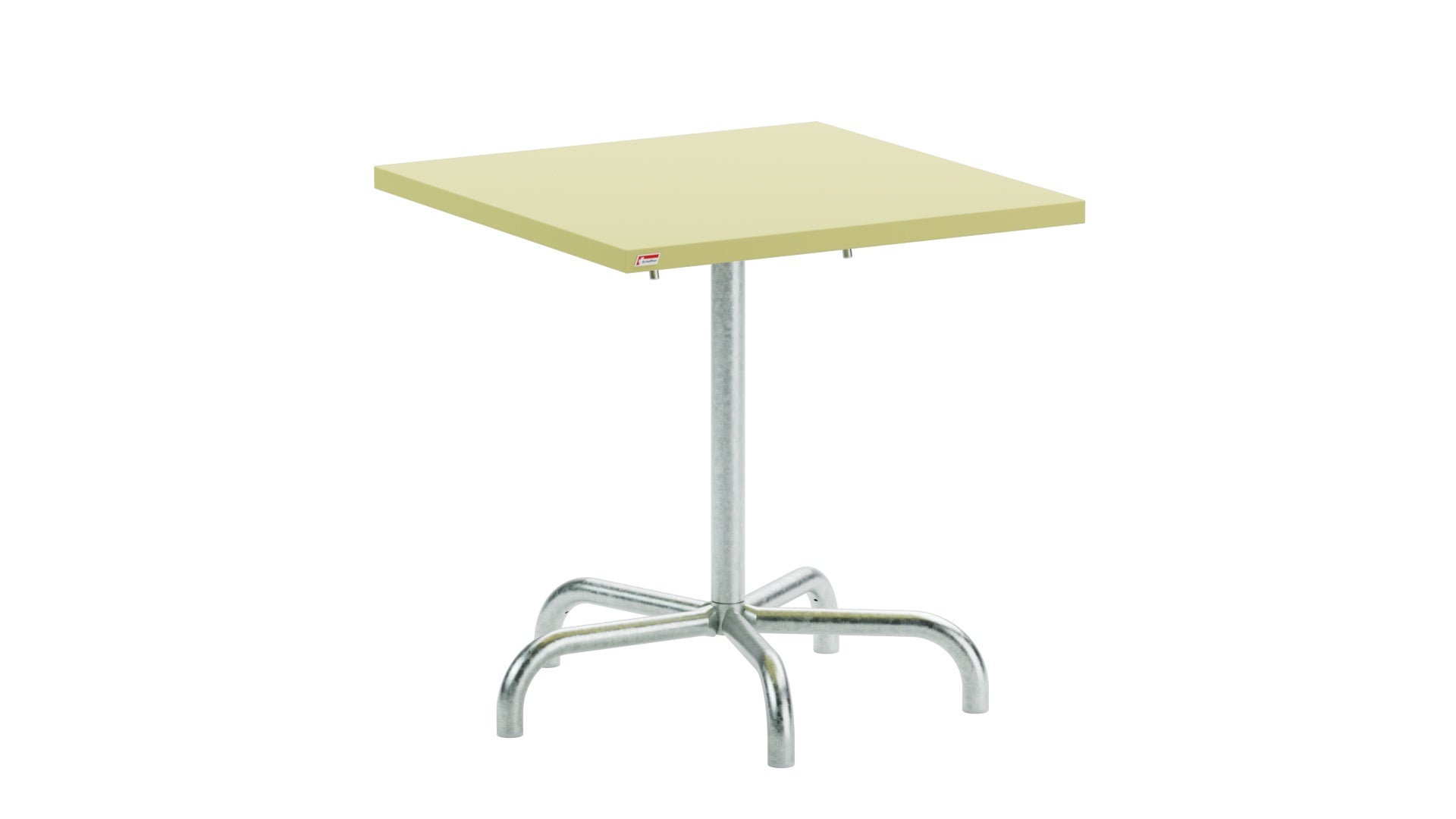 Säntis Metall-Gartentisch 70x70 klappbar in Buchsbaumgelb präsentiert im Onlineshop von KAQTU Design AG. Gartentisch ist von Schaffner