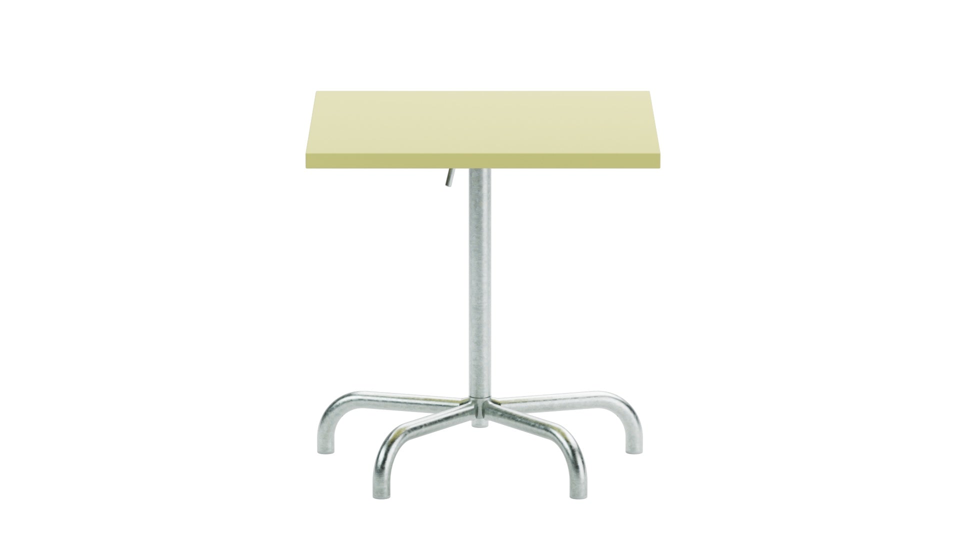 Säntis Metall-Gartentisch 70x70 klappbar in Buchsbaumgelb präsentiert im Onlineshop von KAQTU Design AG. Gartentisch ist von Schaffner